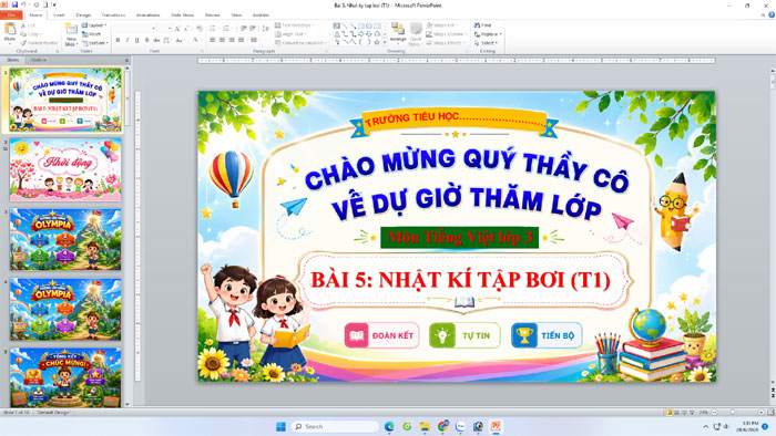Bài giảng AI nhật kí tập bơi